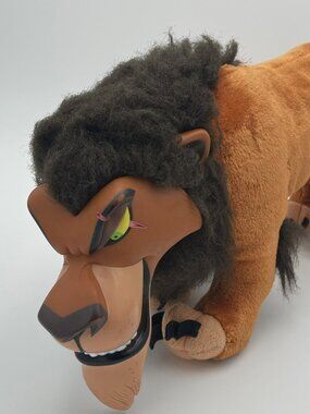 Vintage 1994 Lion King SCAR Plush - Vinyl Head Talking Applause